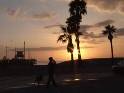 (HD1080i) Sunset / Sunrise Smoker Stock Footage