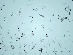 Loopable Musical Notes Stock Footage