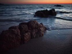 Beach Rock Stock Footage