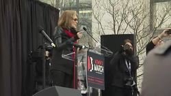 Gloria Steinem At Women's March on Washington D.C. News Clip
