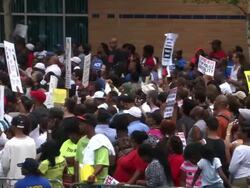 March To Protest Police Brutality Stock Footage