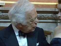 Ralph Lauren Posing For Photos With Helena Bonham Carter At Gala Dinner News Clip