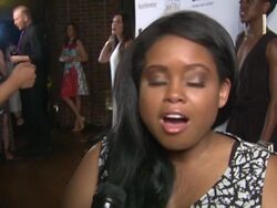 INTERVIEW â€“ Hydeia Broadbent at amfAR generationCURE Solstice Stock Footage