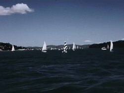 Boats on San Francisco Bay Stock Footage