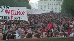 CLEAN : Clashes cap anti fascist protest in Athens News Clip