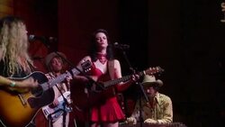 PERFORMANCE - Nikki Lane performs at Bonnie Rose, A new Tennessee White Whiskey Launches in Nashville Stock Footage