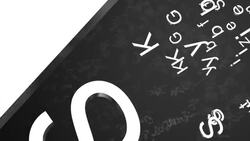 White alphabet letters fall on a black surface. Stock Footage