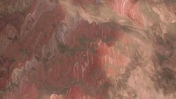 View of rainbow mountains in Zhangye Danxia Landform, China Stock Footage