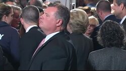 Hillary Clinton meeting suporters after defeat News Clip