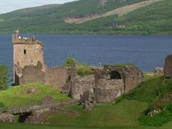 Urquhart Castle Stock Footage