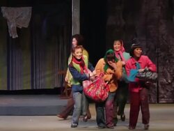 MS PAN Artist performing modern Qinqiang opera in theater and Qinqiang is representative folk opera of northwest China  AUDIO  / xi'an, shaanxi, china Stock Footage