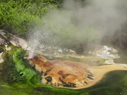 SLOW MOTION : Hot Spring Stock Footage