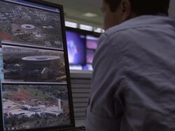 Extraordinary Secretariat of Security for Major Events (SESGE) in Brasilia Stock Footage