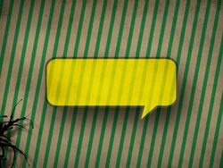 Speech Bubble And Growing Flower With Grunge Background Stock Footage