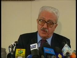 IRAQ: AZIZ CONDEMNS KUWAIT FOR BEHAVIOUR DURING GULF WAR News Clip