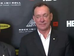 Geddy Lee at 28th Annual Rock and Roll Hall Of Fame Induction Ceremony - Arrivals 4/18/2013 in Los Angeles, CA.(Footage by WireImage Video/Getty Images Entertainment Video) Stock Footage