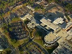 WS AERIAL View of parking area / North Carolina, United States Stock Footage