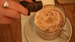 Little cup of espresso. Stock Footage