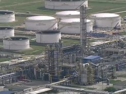 Installations, reservoirs and pipelines in the Gdansk refinery. Stock Footage