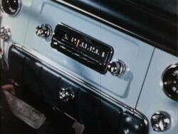 1950s car radio Stock Footage
