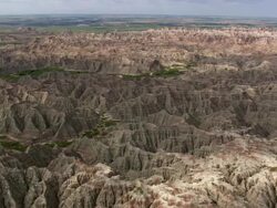 Badlands in South Dakota Stock Footage