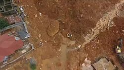 CLEAN : Aerial images show scale of Sierra Leone mudslide News Clip
