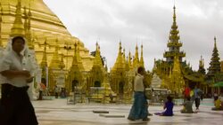 Shwedagon pagoda Myanmar. Stock Footage