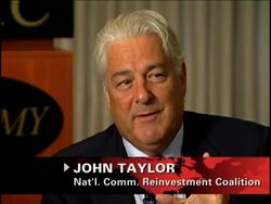 In the wake of the government take over of mortgage giants Fannie Mae and Freddie Mac, John Taylor, President/CEO of the National Community Reinvestment Coalition talks about how lower lending standards fueled the mortgage crisis. News Clip