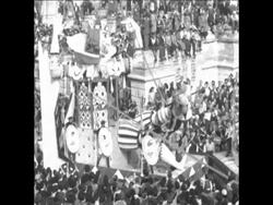 SYND 14 4 58 MASS CROWD GATHERED FOR CARNEVAL IN LA VALLETTA News Clip