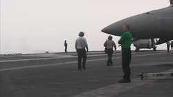 MH-60R Seahawk take off from USS Carl Vinson News Clip