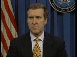 USA: WASHINGTON: DEFENCE SECRETARY COHEN SPEAKS ON IRAQ News Clip