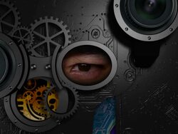 Mechanical eye Stock Footage