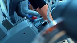 Treadmill workout. Stock Footage
