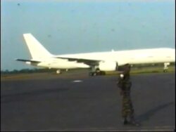 Arrival of exiled president News Clip