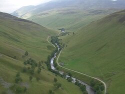 Flight Down Glen Tilt Stock Footage