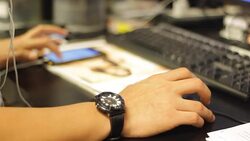 Using computer Stock Footage