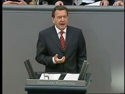 Schroeder comments on energy, Merkel comments on Turkey News Clip