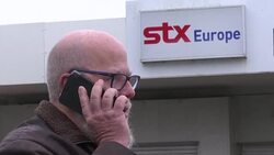 CLEAN : French shipyard STX's unions react to Fincantieri takeover News Clip