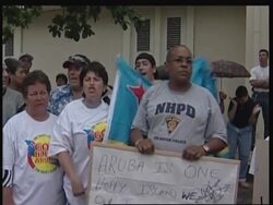 Demo outside court over case of missing US teenager News Clip