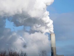 Pollution stack Stock Footage