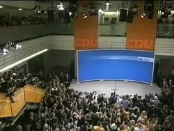 Polls close, exit polls announced, reax from SPD and CDU News Clip