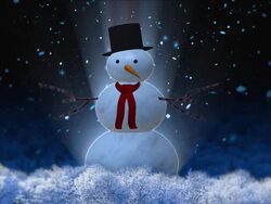 snowman loop alpha included HD Stock Footage