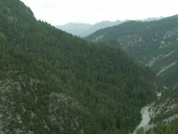 mountain landscape changing seasons from summer to fall,  Stock Footage
