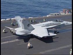 ITALY: NATO AIRSTRIKES LAUNCHED FROM USS ROOSEVELT News Clip