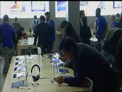 As word of Steve Jobs' death spread, Apple users passing by the company's store in New York City's Meatpacking District remembered Jobs as a great innovator who made technology feel personal. News Clip