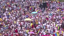 CLEAN : Venezuela opposition rallies in Caracas (3) News Clip