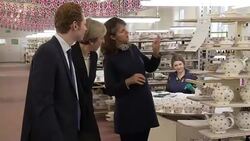 The Prime Minister travelled to Stoke-on-Trent in Staffordshire- ahead of a by-election this week - which the Conservatives are hoping to win from Labour News Clip