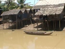 river houses Stock Footage