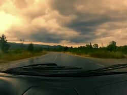 Car drivers point of view Stock Footage