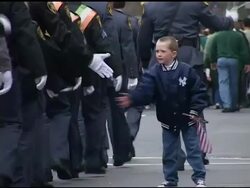 St. Patrick's Day Parade, Saturday, March 16, 2002 Stock Footage
